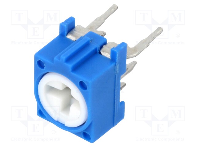 Potentiometer: mounting; single turn,horizontal; 20kΩ; 100mW