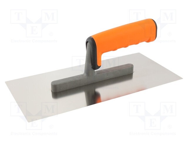 Finishing trowel; L: 270mm; W: 130mm; stainless steel