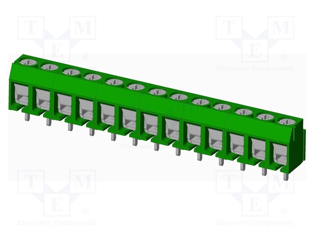 Connector: PCB terminal block; terminal; Plating: tinned; on PCBs