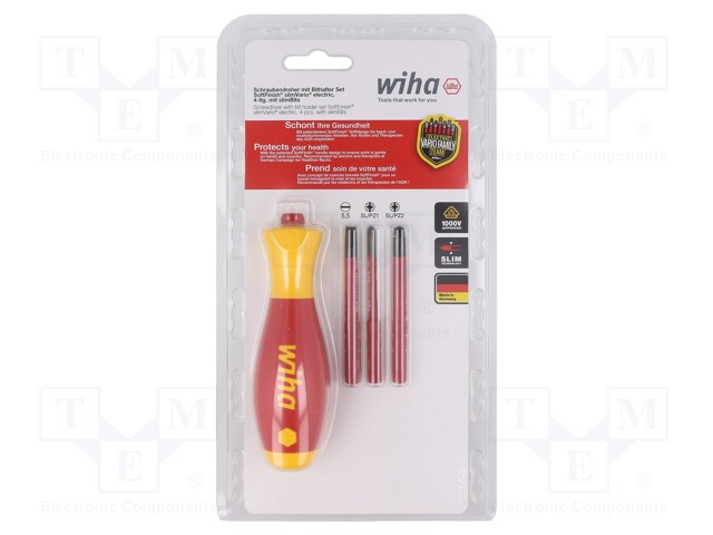 Kit: screwdrivers; Pcs: 4; insulated; 1kVAC