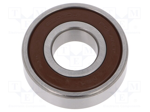 Bearing: ball; Øint: 17mm; Øout: 40mm; W: 12mm; bearing steel