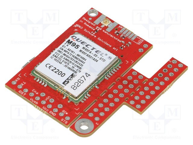 Expansion board; UART,USB; GSM/GPRS/EDGE; IoT; Quectel M95FA