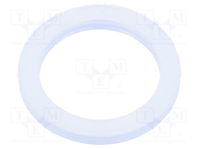 Gasket; polyetylene; D: 2mm; Øint: 12mm; Øout: 16mm; M12; -30÷70°C