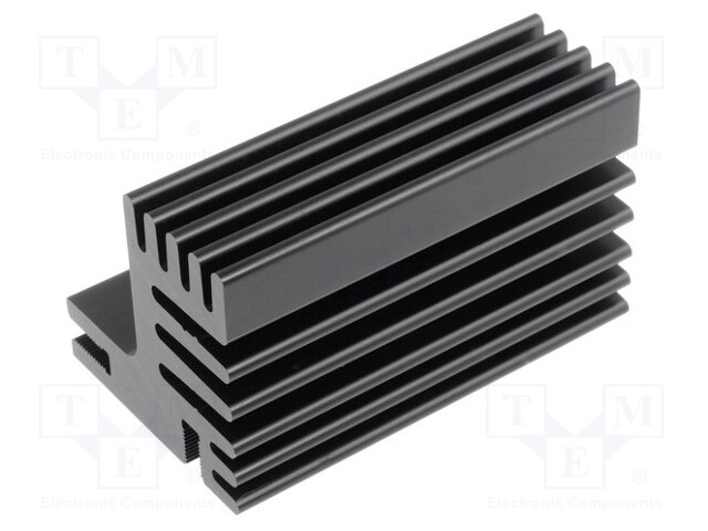 Heatsink: extruded; TO220; black; L: 50mm; W: 30mm; H: 31mm; 7.8K/W