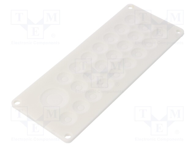 Multigate grommet; TPE (thermoplastic elastomer); light grey