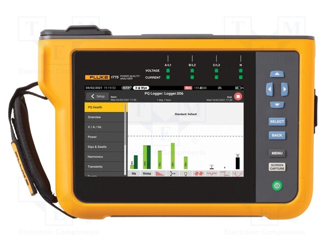 Meter: three-phase power quality logger; 280x190x62mm; -10÷50°C