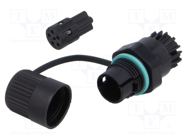 Connector: AC supply; screw terminal; TH386; ways: 5; -40÷125°C