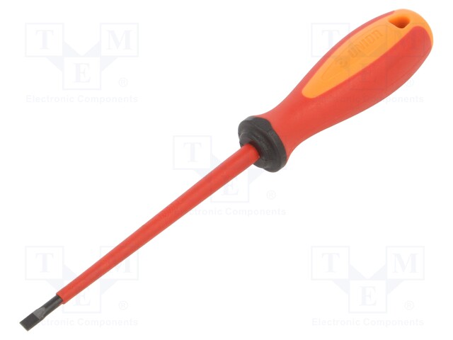 Screwdriver; insulated; slot; 4,0x0,8mm; Blade length: 100mm