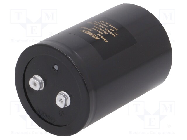 Capacitor: electrolytic; 8200uF; 450VDC; Leads: screw; ESR: 28mΩ