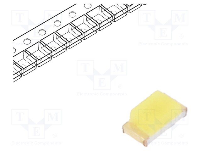 LED; SMD; 0603; white cold; 500÷650mcd; 120°; 20mA; 3.2÷4V