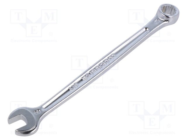 Wrench; combination spanner; 8mm; L: 133mm; satin