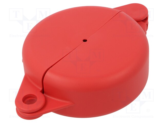 Gate valve lockout; Mat: polypropylene; Colour: red; 25.4÷63.5mm