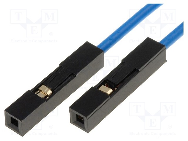 Connection cable; PIN: 1; 250mm; Colour: blue; Pcs: 10