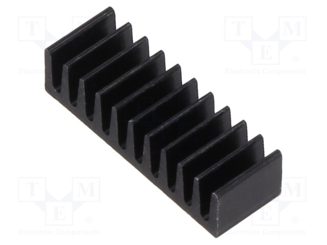 Heatsink: extruded; black; L: 6.3mm; W: 18.9mm; H: 4.8mm; 50K/W