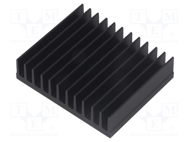 Heatsink: extruded; grilled; black; L: 50mm; W: 59.69mm; H: 15mm