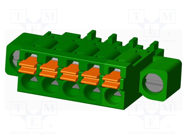 Connector: pluggable terminal block; plug; female; straight; 5.5A