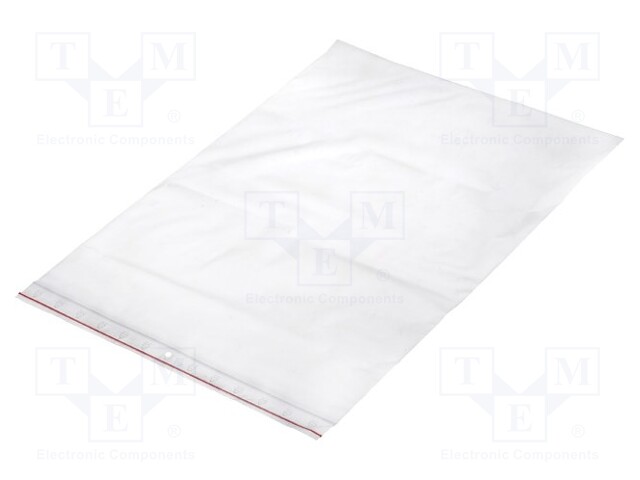 Self-seal bag; L: 400mm; Width: 300mm; Thick: 45um; polyetylene