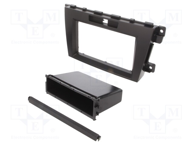 Radio mounting frame; Mazda; 2 DIN; black