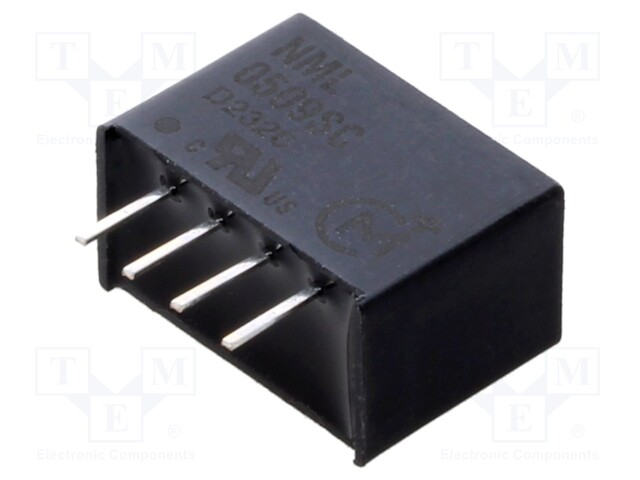 Isolated Board Mount DC/DC Converter, ITE, 1 Output, 2 W, 9 V, 222 mA