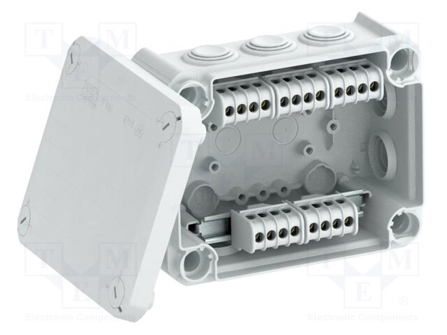 Enclosure: junction box; X: 117mm; Y: 151mm; Z: 67mm; polypropylene