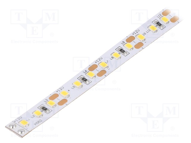 LED tape; white neutral; 2835; 12V; LED/m: 120; W: 10mm; 120°; IP20