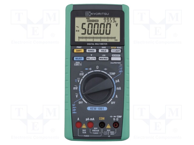 Digital multimeter; USB; LCD (50000),bargraph,with a backlit