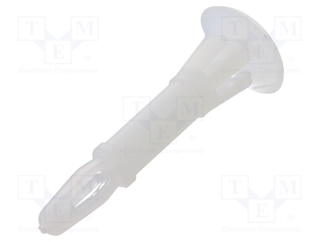 Assembly stud; polyamide; L: 15.9mm; latch/latch; Ø2: 4.75mm