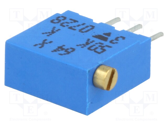 Potentiometer: mounting; multiturn; 50kΩ; 500mW; THT; ±10%; linear