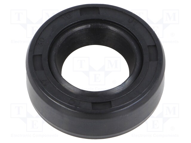 Oil seal; NBR; D: 10mm; -40÷100°C; Shore hardness: 70; Øhole: 30mm