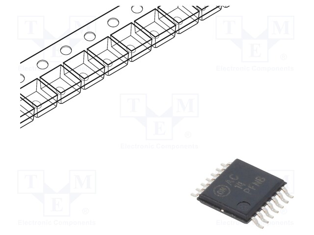 IC: digital; Schmitt trigger; NOT; Channels: 6; IN: 1; SMD; TSSOP14