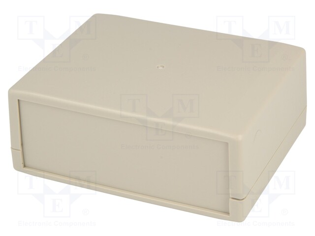 Enclosure: with panel; X: 130mm; Y: 100mm; Z: 50mm; ABS; grey; IP43