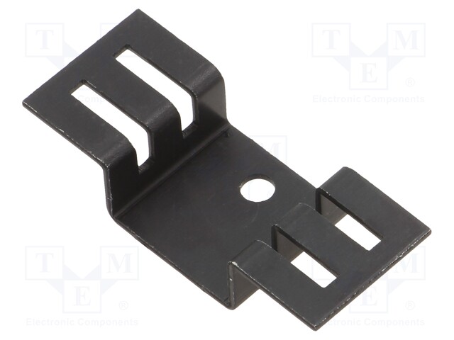 Heatsink: extruded; U; TO220; black; L: 17.8mm; W: 44.5mm; H: 9.5mm