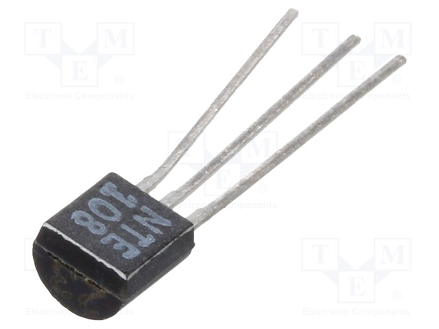 Transistor: NPN; bipolar; 15V; 50mA; 0.625W; TO92