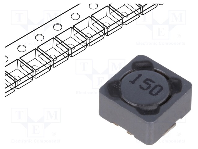 Inductor: wire; SMD; 15uH; 1.47A; 81mΩ; 7.3x7.3x4.5mm; ±20%