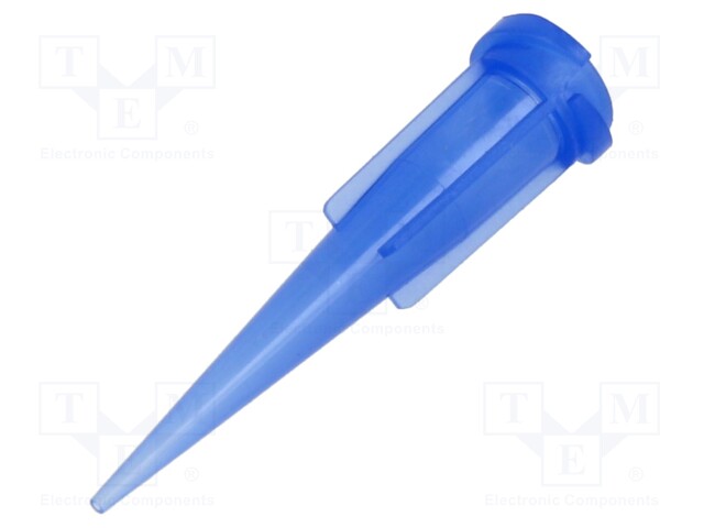 Tapered Dispensing Tip, 22 Gauge, High Density Polyethylene, Blue, Pack of 50