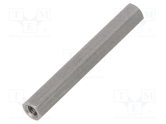 Screwed spacer sleeve; Int.thread: M5; 60mm; hexagonal