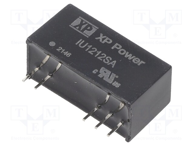 Isolated Board Mount DC/DC Converter, Regulated, ITE, 1 Output, 2 W, 12 V, 167 mA