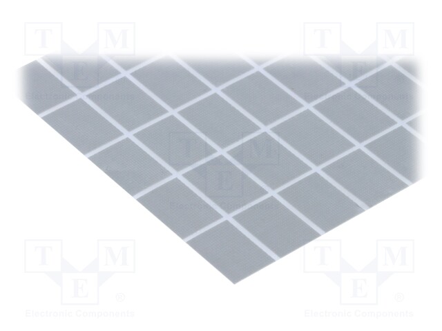 Heat transfer pad: silicone; Thk: 0.18mm; 2.5kV; Dim: 19x12.7mm