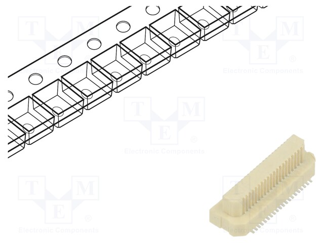 Connector: PCB to PCB; male; PIN: 40; 0.5mm; Archer .5; SMT; on PCBs