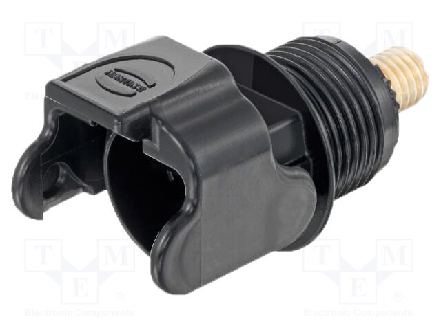 Socket; DC supply; Han S; male; PIN: 1; swivel; for panel mounting