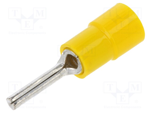 Wire pin terminal; Ø: 2.6mm; 4÷6mm2; crimped; for cable; insulated