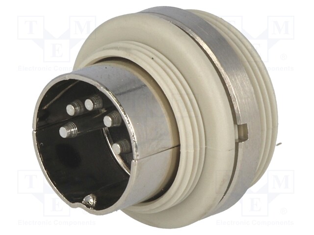 Socket; DIN; male; PIN: 5; Layout: 180°; straight; soldering