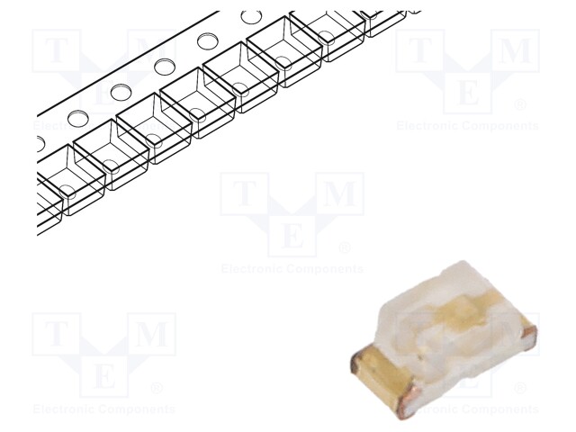 LED; SMD; 0603; blue; 15÷24mcd; 1.6x0.8x0.75mm; 130°; 2.65÷3V; 2mA