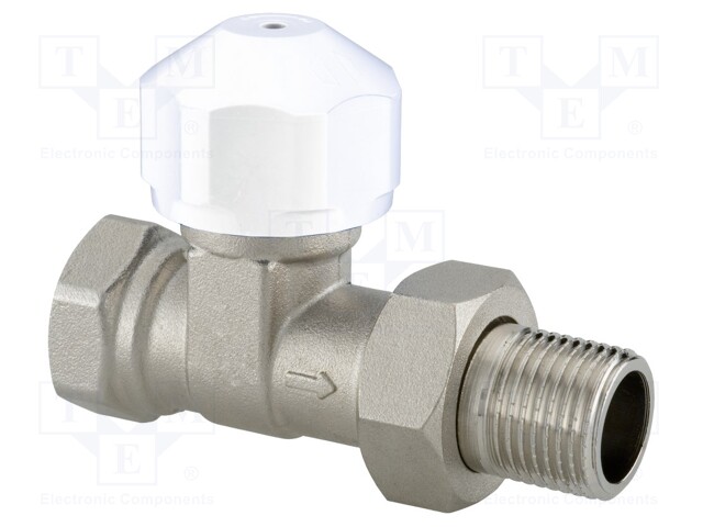 Thermostatic valve; straight