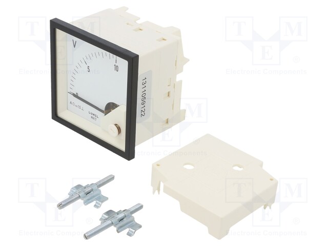 Meter; on panel; analogue; 0÷10V; Class: 1,5; IP52; Length: 61mm