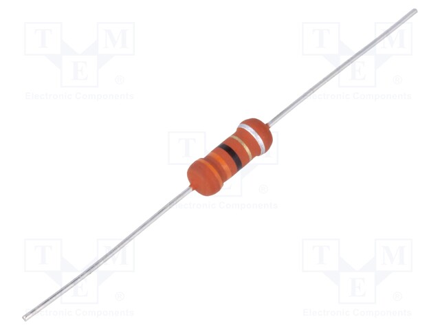 Resistor: metal film; fusible; THT; 33Ω; 2W; ±10%; Ø5x12mm; axial