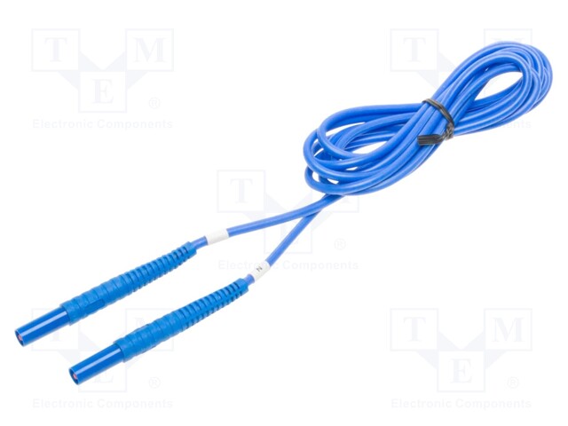 Test lead; 4mm banana plug-4mm banana plug; insulated; Len: 2.2m