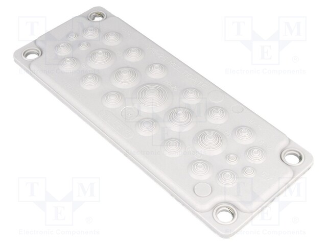 Multigate grommet; light grey; Holes no: 25; -40÷100°C; IP65