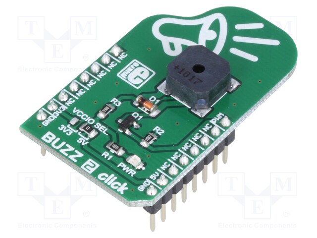 Click board; buzzer; PWM; CMT-8540S-SMT; mikroBUS connector