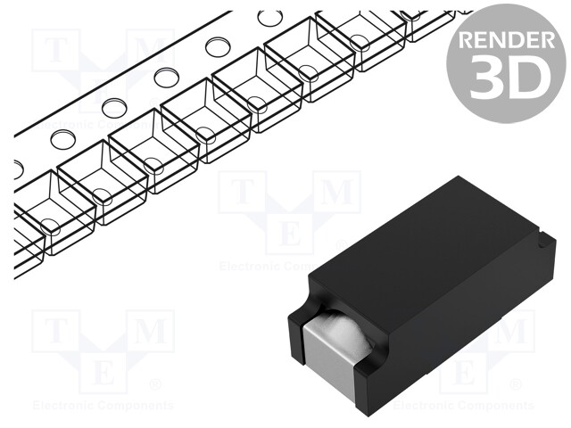 Fuse: fuse; time-lag; 2A; 125VAC; 125VDC; SMD; 7.4x3.1mm; copper